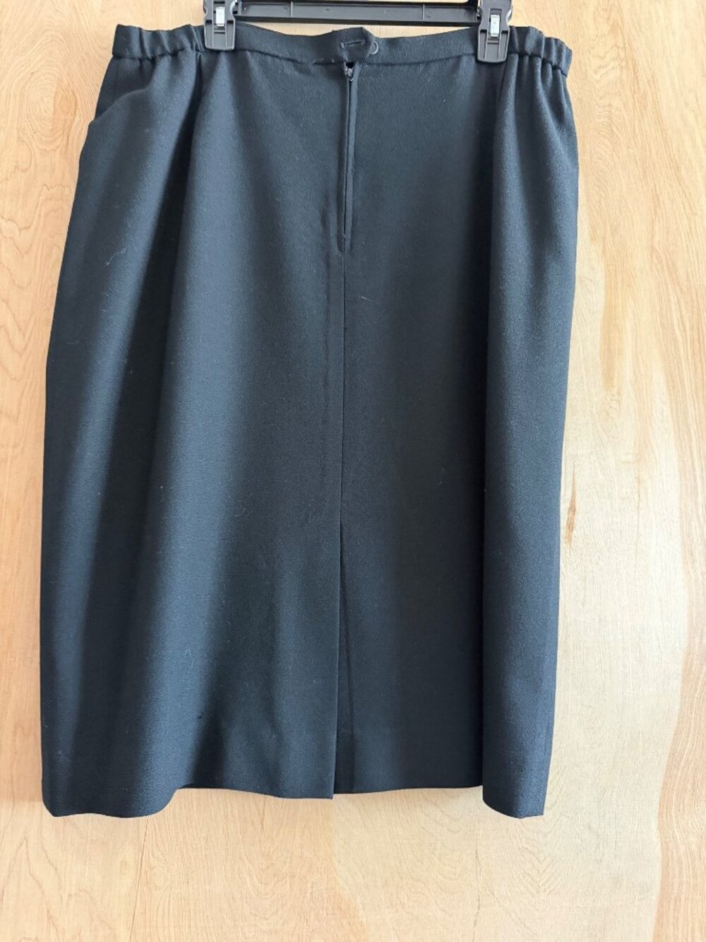Vintage Lilli Ann Black Skirt Suit ILGWU Union Made USA Womens XL? - No Size Tag - Picture 11 of 14